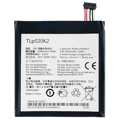 Alcatel One Touch Idol 3 4.7 OT6039 6039Y 6039H 6039K Bateria 2000mAh TLP020K1 TLP020K2
