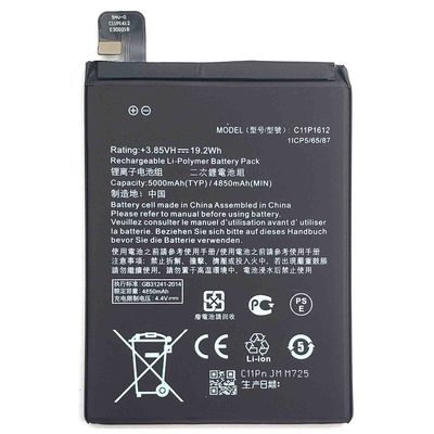 Bateria de alta capacidade C11P1612 para ASUS Zenfone 3 ZOOM Z01HDA ZE553KL Original 4850mAh