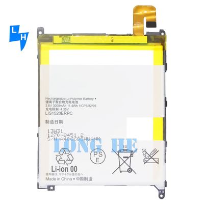 3000mAh 3.8V Bateria de telefone móvel LIS1520ERPC para SONY XL39h/XL39/C6833/XperiaZ Ultra