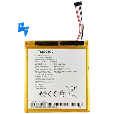 Original 1 1 Bateria recarregável Para Alcatel TLp025G2 2580mAh OT9003 9003X Telefone Móvel