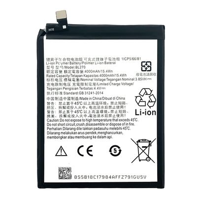 BL270 3200mAh Bateria de polímero de íons de lítio para Motorola G6 Play XT1922 3.85V recarregável