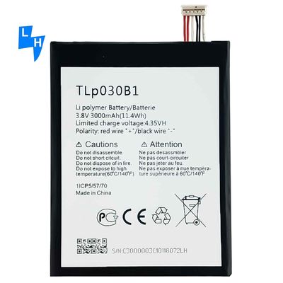 Bateria de iões de lítio TLp030B1 recarregável de 3000 mAh para telemóvel Alcatel OT-7045 7045Y