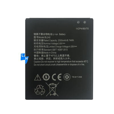Bateria de lítio de 2300mAh BL242 VIBE C A2020 A6010 K3 K30 para telefone celular Lenovo A6000