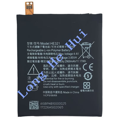 Uma bateria de lítio de polímero HE321 para celular Nokia5.1 Dual SIM TA-1053 2900mAh 3.85V