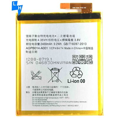 Bateria de lítio polimérico de 3,8 V 2400 mAh AGPB01-A001 para Sony Xperia M4 Aqua