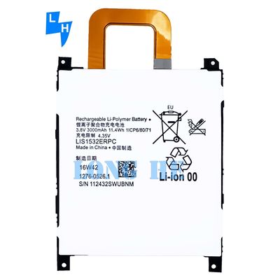 500PCS OEM LIS1532ERPC 3.85V 3000mAh Bateria de telefone móvel para SONY Xperia Z1S 4G/C6916