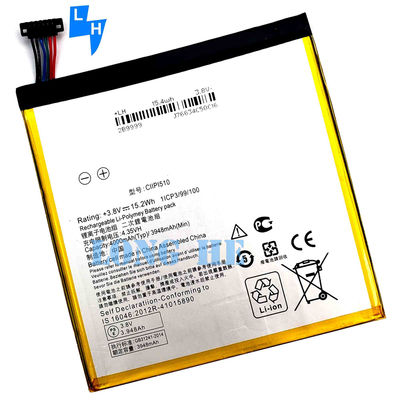 Bateria recarregável de polímero de lítio branco 4.35V 40000mAh para ASUS Zenpad S 8.0 Z580CA3