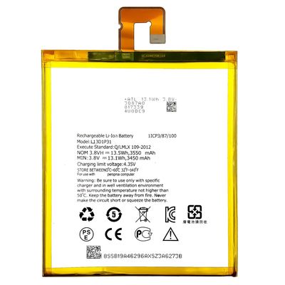 OEM 13.5wh L13D1P31 Bateria para Lenovo S5000 A7-50 A3500 S5000H Tablet PC 3550mah 3.8V