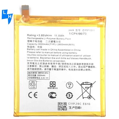 Bateria C11P1511 para ASUS ZenFone 3 5.0 2016 ZE552KL Z012DA Z012DC Bateria de telefone móvel