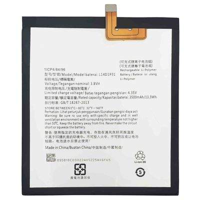 Potente bateria de proteção L14D1P31 para Lenovo Phab Plus TB-7703X Tab