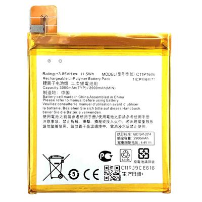 Bateria de telefone móvel 3000mAh 3.85V para Zenfone 3 Laser 5.5 ZC551KL Zoom ZX551ML Z01BDC