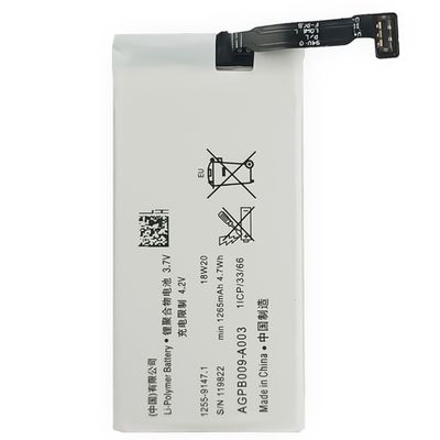 Recarregável 1265mAh AGPB009-A003 Xperia Go Bateria de telefone móvel para Sony Xperia Advance OEM/ODM 500PCS
