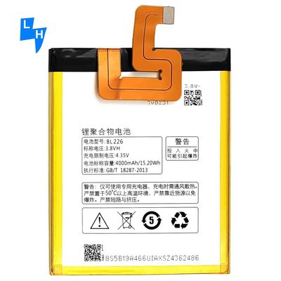 4000mAh Capacidade BL226 3.8V Lithium Polymer Cell para Lenovo S860 Bateria substituível
