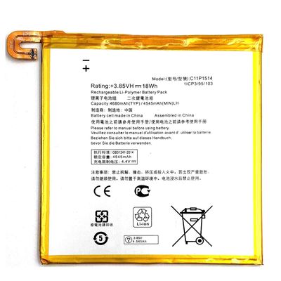C11P1514 Bateria recarregável para ASUS ZenPad 3 8.0 ZT581KL 4545 4680mAh 3.85V