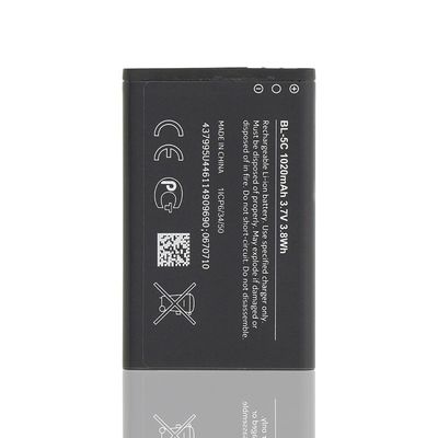 Bateria compatível para Nokia BL-5C C2-01 1020mAh 2700 2610 3100 3120 3650 5130 6030