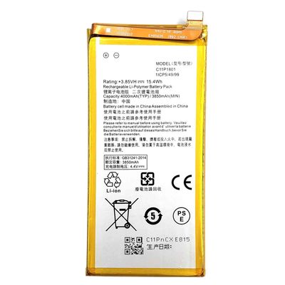 4000mAh C11P1801 Z01QD ZS600KL Bateria de telefone móvel para ASUS ROG Performance garantida