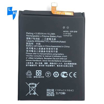 Bateria de proteção de IC duplo para ASUS Zenfone MAX M2 C11P1805 X01AD ZB632KL ZB633KL