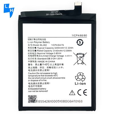 Alta Capacidade BL282 3200mAh 3,85V Bateria de Lítio Polímero Negro para Lenovo UDTV1