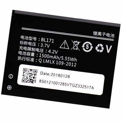BL171 Bateria para telefone celular Lenovo RocStar A319 A60 A65 A368 A390T A356 A370E A376