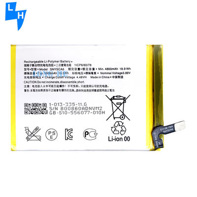 500PCS OEM SNYSCA6 CT62 CT54 CT72 Bateria de telefone móvel para Sony Xperia-1 5a capacidade