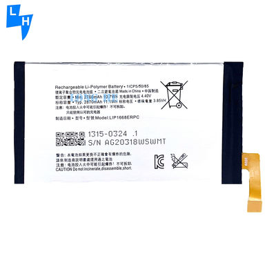 Bateria de polímero de lítio LIP1668ERPC 4.4V 2870mAh para Sony Xperia 10 I3113