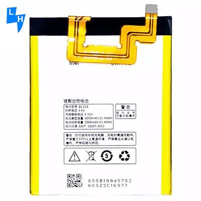 500PCS DOM Branco BL216 3.8V 10307mAh Vibe Z K6 X910 K910/E Bateria de lítio de substituição