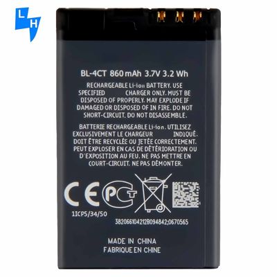 Bateria recarregável de telemóvel de 3,7 V BL-4CT para Nokia 5630 5310 em branco