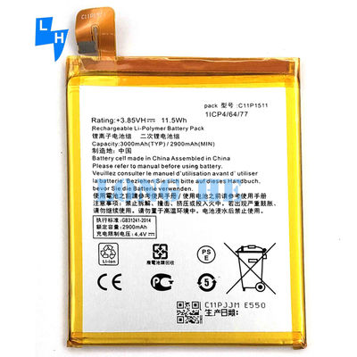 AAA C11P1511 3000mAh 4.4V Bateria de telemóvel para ASUS Zenfone3 ZE552KL Z012DA Z012DE