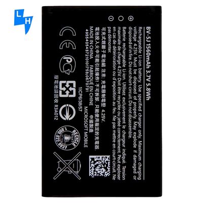 Bateria de iões de lítio de 1560mAh BV-5J branca para Lumia 435 Dual SIM Lumia 532 Smartphone Para Nokia
