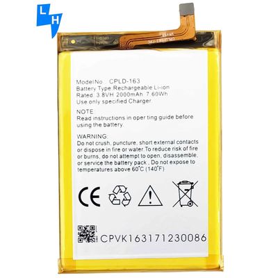 2000mAh Capacidade CPLD-163 E570 Bateria de telemóvel para Coolpad Porto S OEM/ODM 500PCS