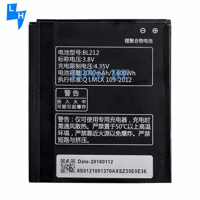 2000mAh BL212 Bateria Para Lenovo S8 S580 A628T A708T S898T Original Capacidade Original