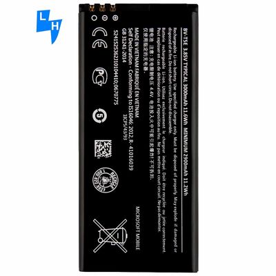 500PCS MOQ BV-T5E 4.4V Bateria recarregável de 3000mAh para Nok Lumia 950 RM-1106 RM-1104 RM-110