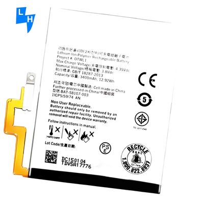 BAT-58107-003 Bateria recarregável para BlackBerry Passport Q30 Branca