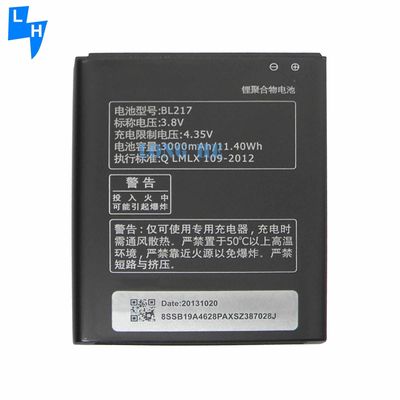 Bateria de lítio de polímero BL217 de 3000 mAh de 3,8 V para Lenovo S720 S870E S868T A820T A800 A798T