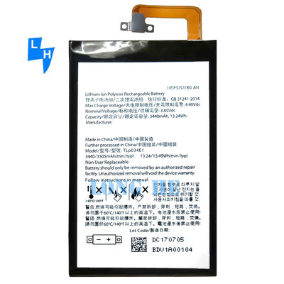 Bateria recarregável de polímero de lítio o ajuste perfeito para o BlackBerry KEY uma chave