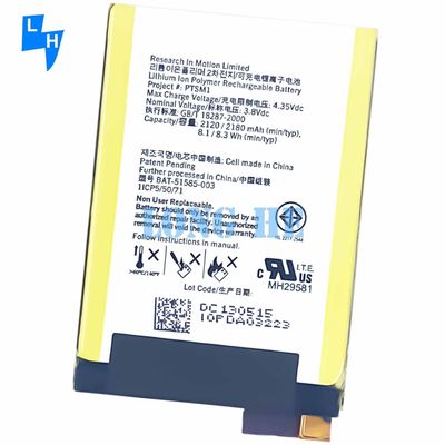 Bateria de iões de lítio original para BlackBerry Q5 PTSM1 BAT-51585-003 Substituição de estoque