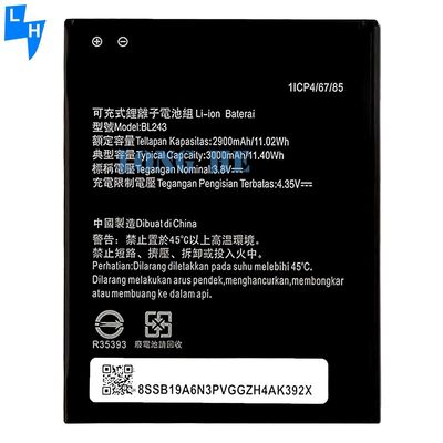 3Bateria de lítio BL243 para Lenovo Lemon K3 Note K50-T5 A7000 A5500 A5600 A7600