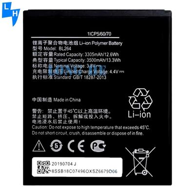 3500mAh BL264 Bateria de substituição para Lenovo Vibe C2 Power Smart Phone Baterias