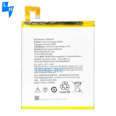 Lenovo Bateria Lithium Polymer L20D1P31 com capacidade de 5100mAh