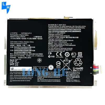 Bateria recarregável L11C2P32 para Lenovo IdeaPad S6000 A1000 A3000 Laptop 3.7V 23WH
