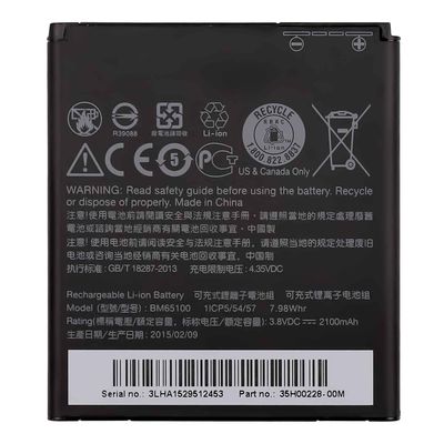 Proteção de IC dupla Bateria de telefone celular preto BM65100 para HTC Desire 510 601 700
