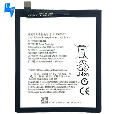 Bateria móvel personalizável de 2800mAh para Moto M XT1662 XT1663 BL265 a preço acessível