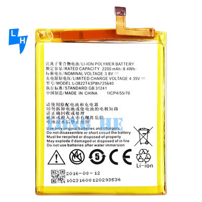 Uma bateria de telefone celular de 2200mAh Li3822T43P8h725640 para ZTE Blade A510 BA510