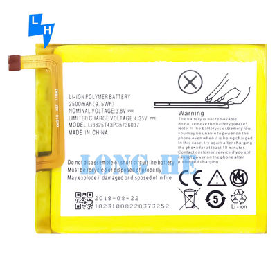 Bateria de alta capacidade de 2500mAh