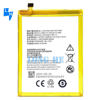 ZTE Blade V8 Lite V0820 Li3925t44p6h765638 Bateria de smartphone com capacidade de 2500mAh