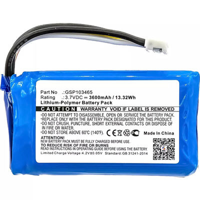 Substituição de bateria de li-polímero para JBL-Link 10 3.7V 3600mah Para MP3 / MP4 Player