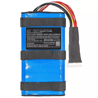 Bateria Li-polímero 7.4V 10000mAh para JBL-BoomBox 2 Substituição de alto-falante Sun-Inte-213 218