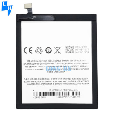 3100mAh Baterias recarregáveis para Meizu V8 Pro OEM BA813 Bateria versão de celular