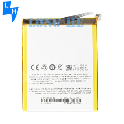 100% compatível BA741 Bateria de Lítio de Polímero para Meizu E2 3400mAh 3.85V Telefone Móvel