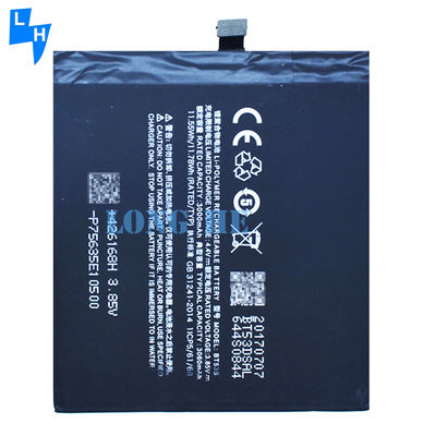 Bateria de alta capacidade para MEIZU Pro 6s 3.85V 3060mAh BT53S recarregável